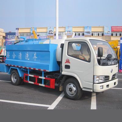 95hp Engine Vacuum Suction Truck 1500L Pressure Washing Truck